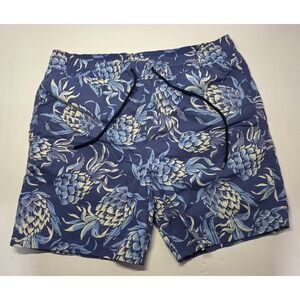 Brooks‎ Brothers Red Fleece Mens Size M Pineapple Swim Trunk